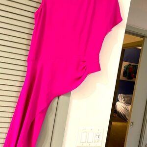 Trina Turk pink asymmetric top
